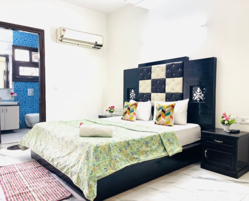 Serviced Apartments in Delhi- furnished room, modern amenities. Luxury and Convenience: Elevating the Corporate Stay Experience with Serviced Apartments in Delhi