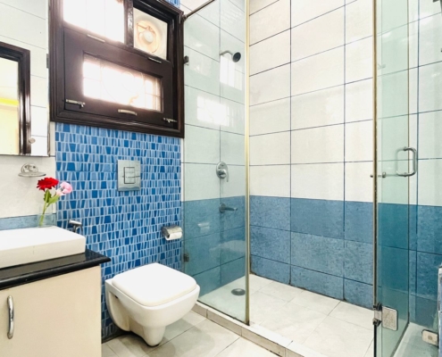 Serviced Apartments in Delhi with attached washroom including all toiletries.attached washroom including all toiletries.